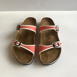 Birkenstock Tahiti Coral Outline White EU 37